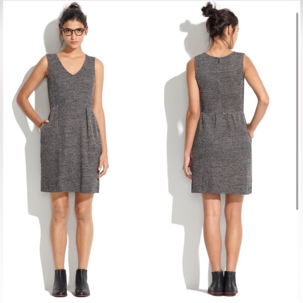 Madewell A-line Knit Twill Terrace Sleeveless Dress